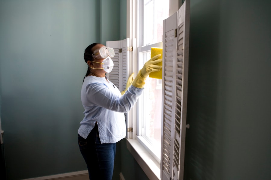 Certified technician performing mold remediation in an Atlanta home
